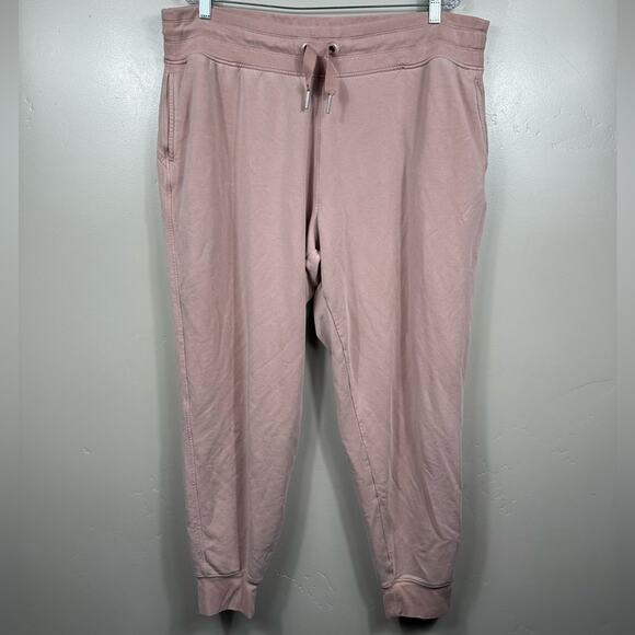 ATHLETA Balance Mocha Latte Pink Sweatpants Jogger Size 2X - Picture 3 of 8
